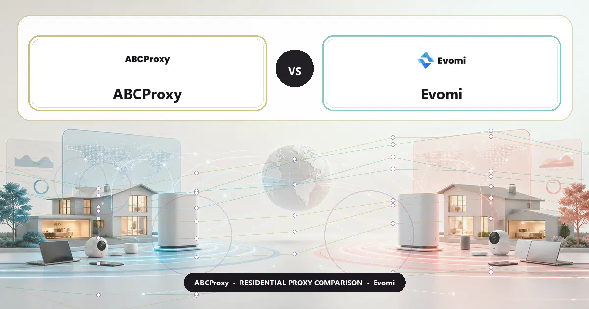 ABCProxy versus Evomi residential proxy comparison