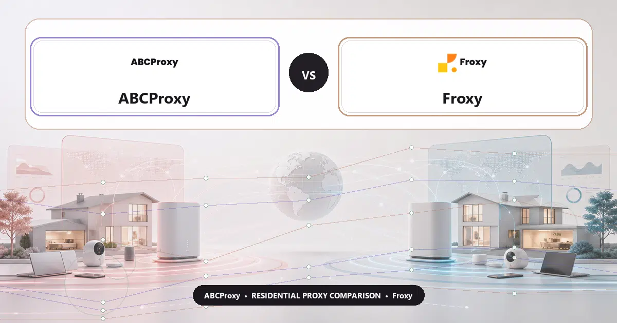 ABCProxy versus Froxy residential proxy comparison