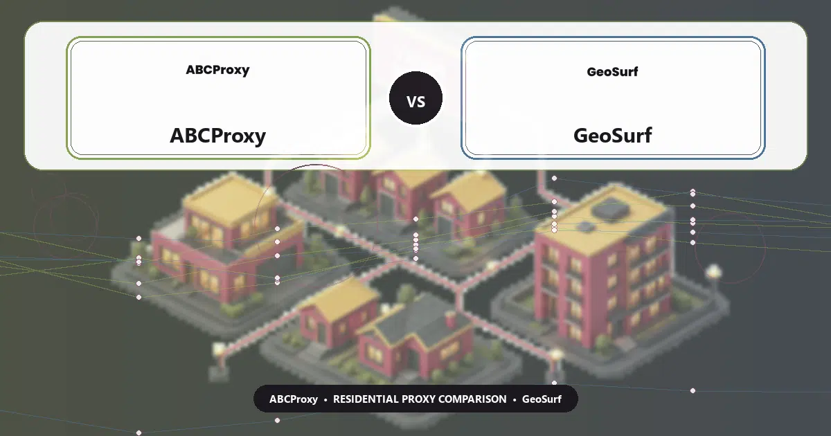 ABCProxy versus GeoSurf residential proxy comparison