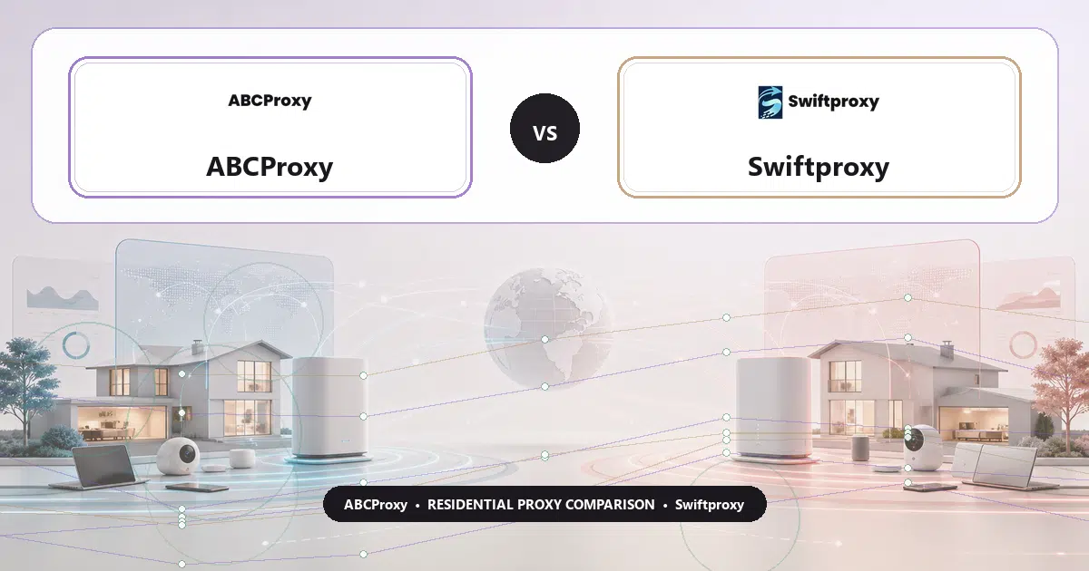 ABCProxy versus Swiftproxy residential proxy comparison