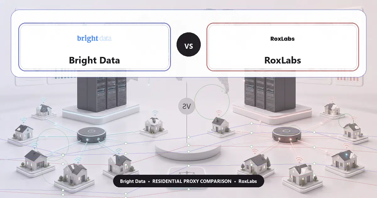 Bright Data versus RoxLabs residential proxy comparison