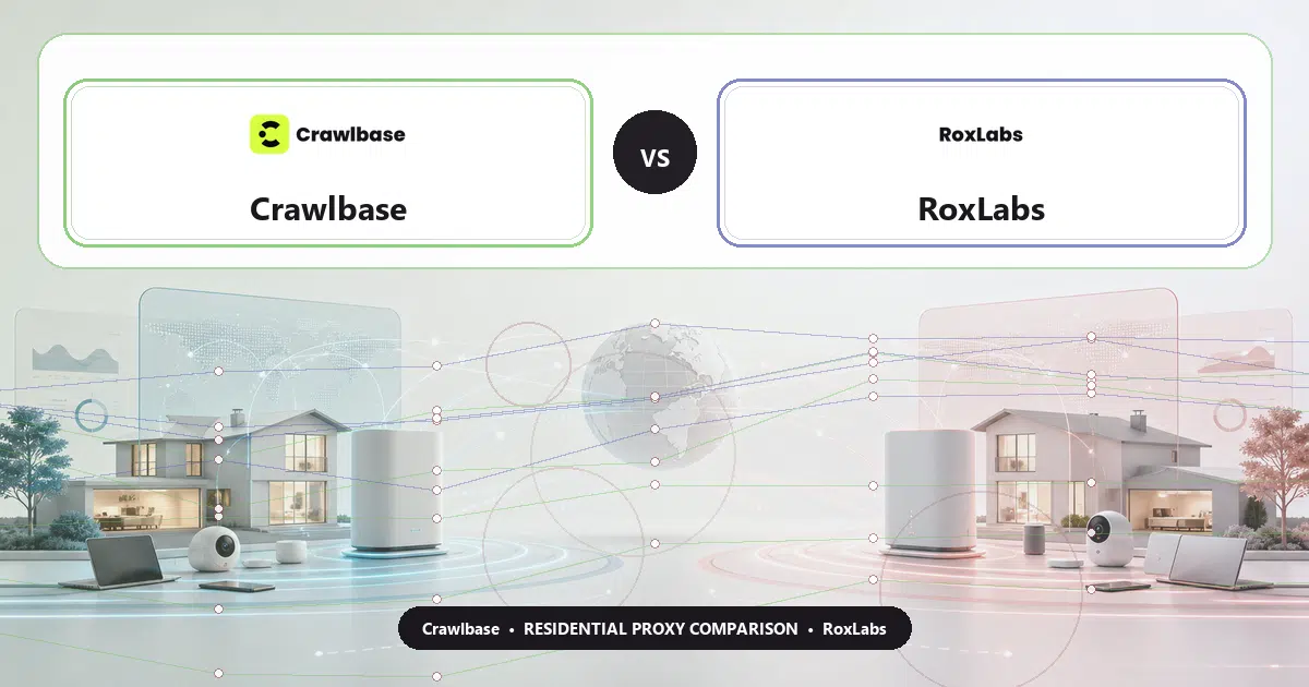 Crawlbase versus RoxLabs residential proxy comparison