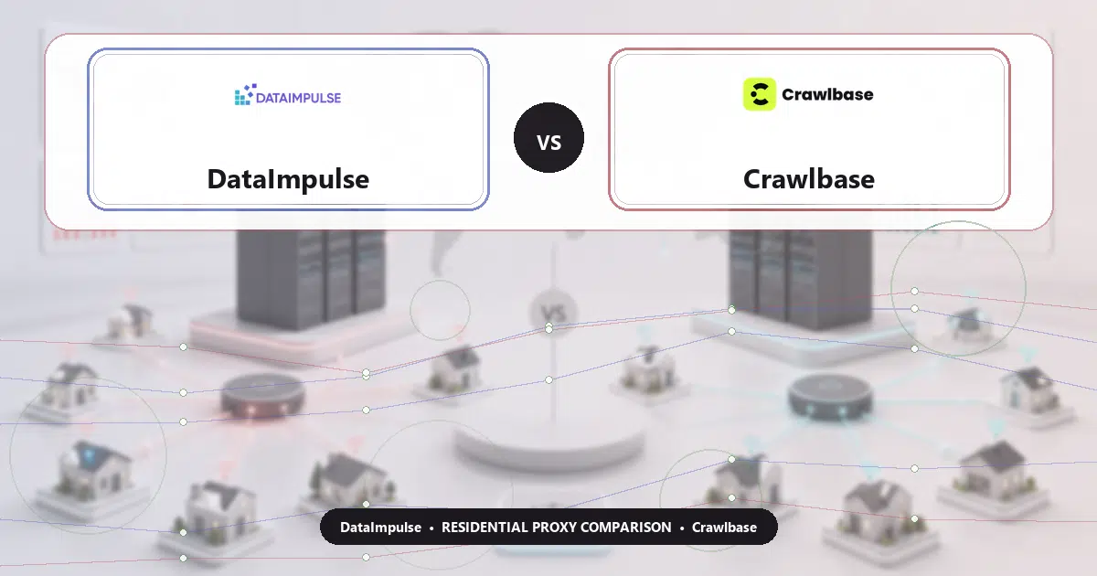 DataImpulse versus Crawlbase residential proxy comparison