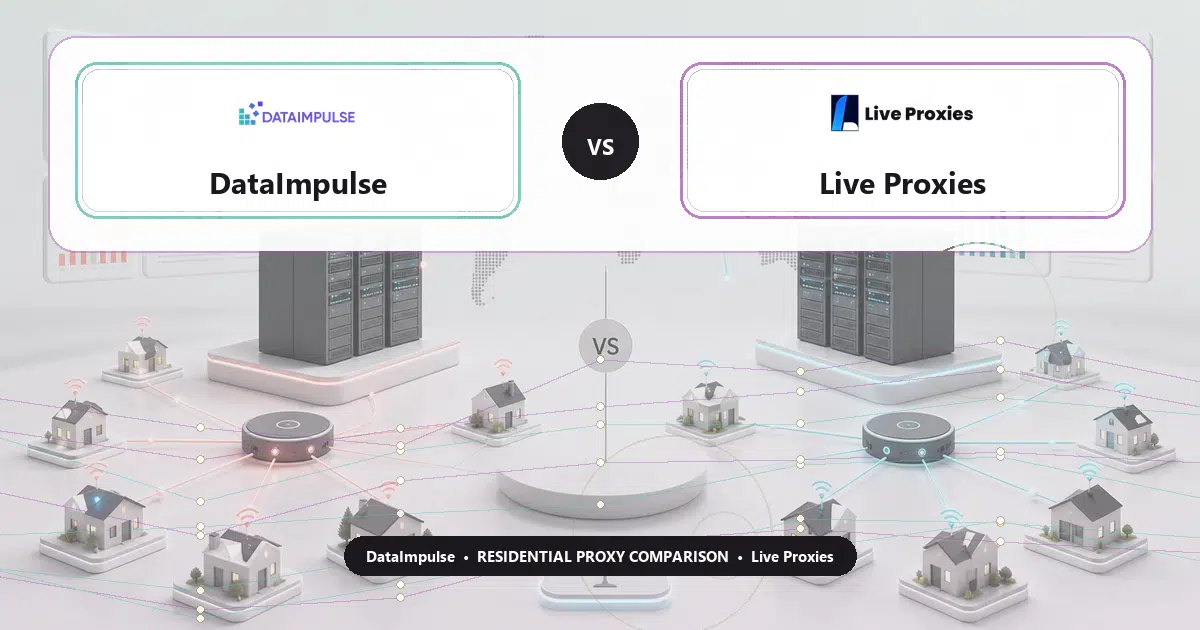 DataImpulse versus Live Proxies residential proxy comparison