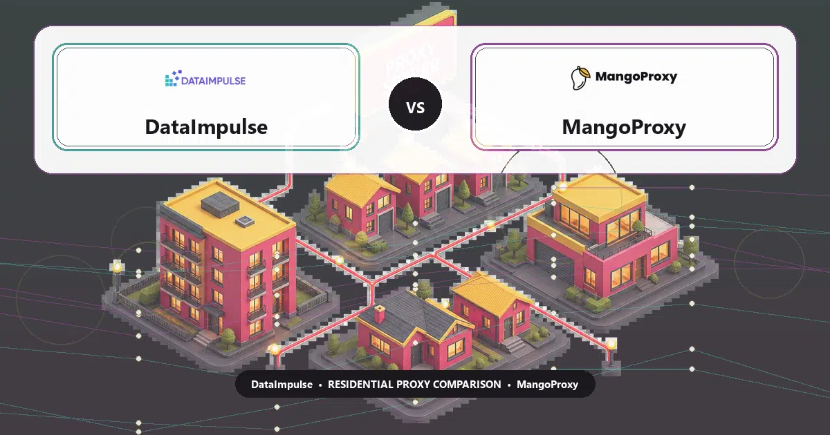 DataImpulse versus MangoProxy residential proxy comparison