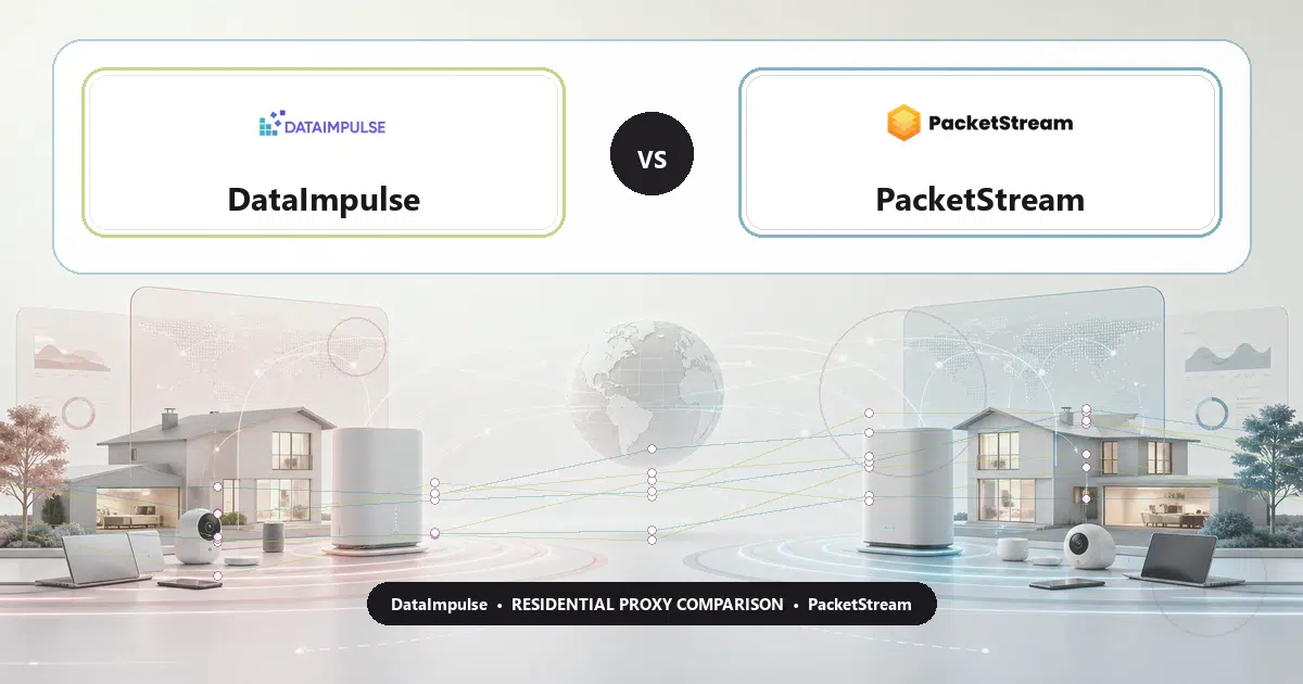 DataImpulse versus PacketStream residential proxy comparison