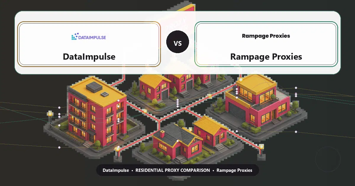 DataImpulse versus Rampage Proxies residential proxy comparison