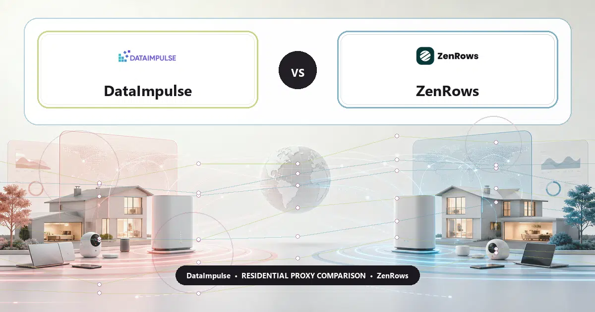 DataImpulse versus ZenRows residential proxy comparison