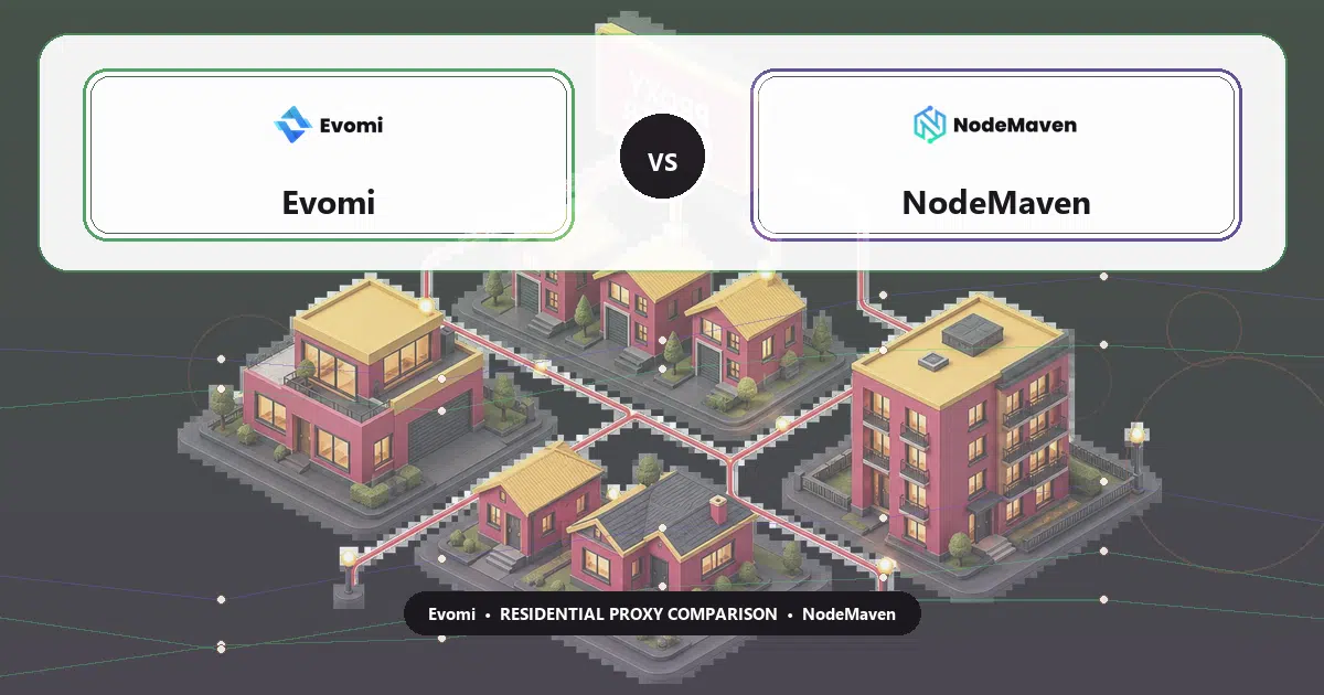 Evomi versus NodeMaven residential proxy comparison