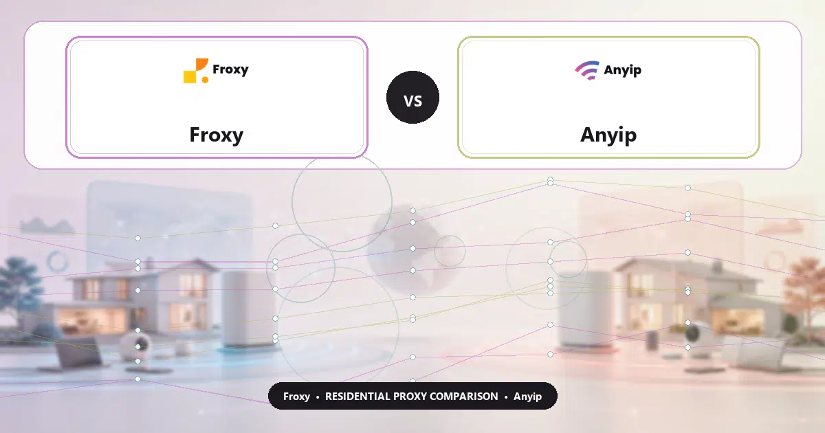 Froxy versus Anyip residential proxy comparison