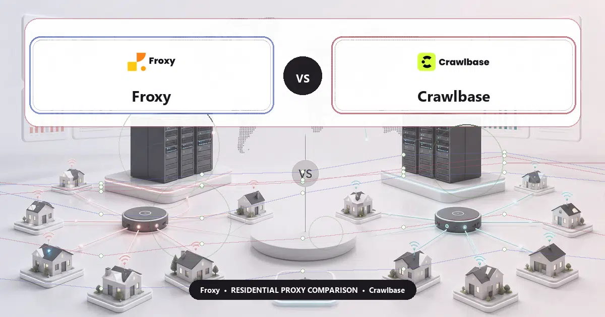 Froxy versus Crawlbase residential proxy comparison