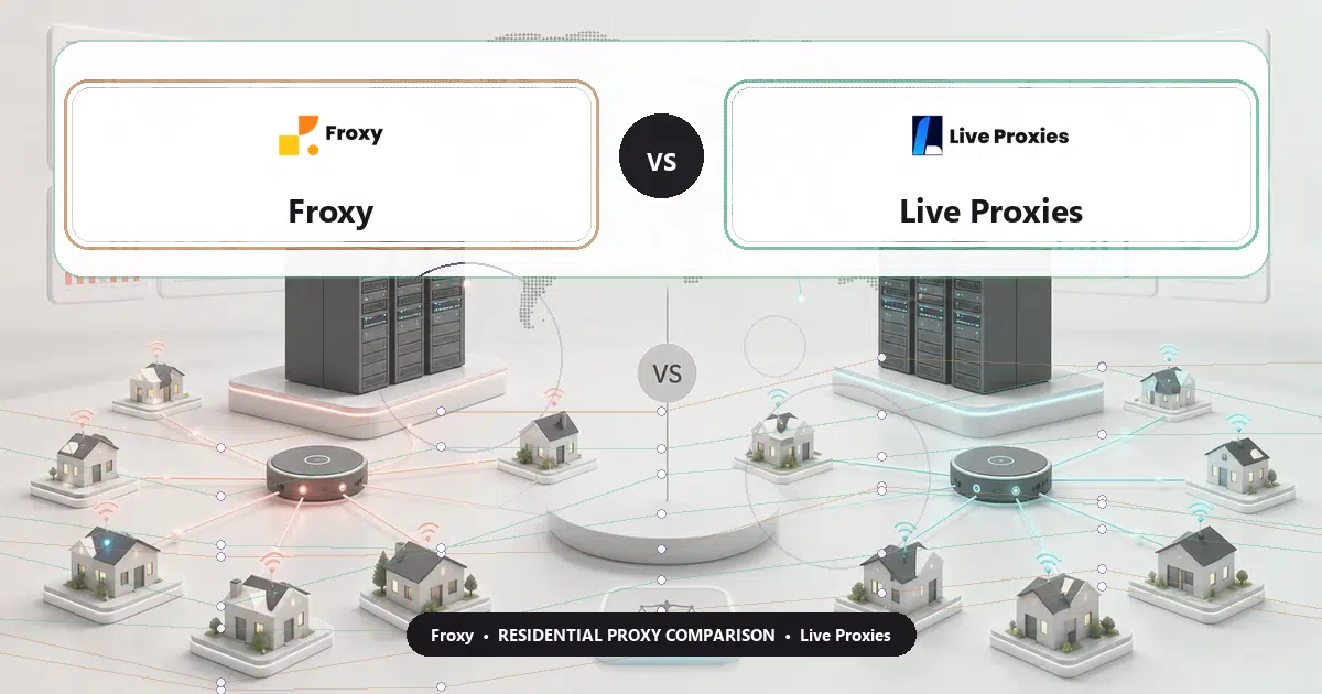 Froxy versus Live Proxies residential proxy comparison