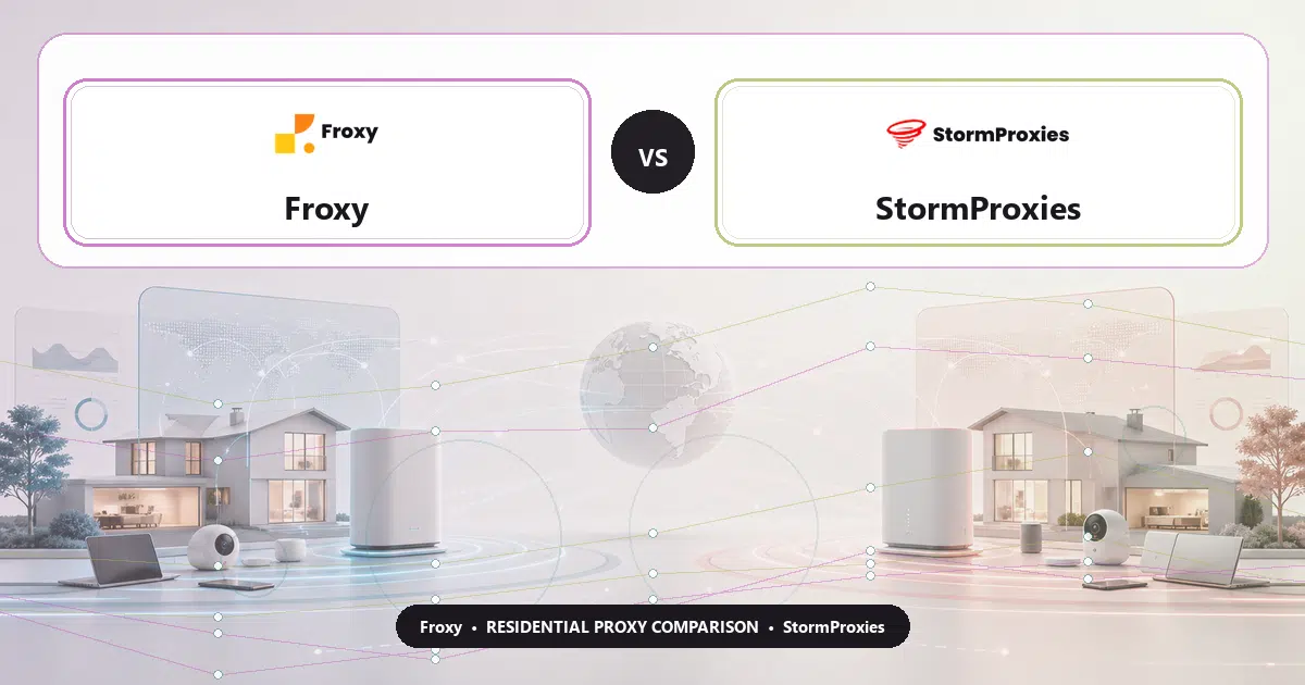 Froxy versus StormProxies residential proxy comparison