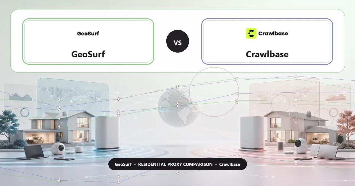GeoSurf versus Crawlbase residential proxy comparison