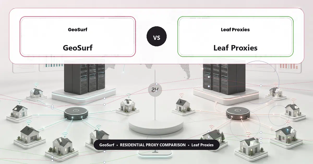 GeoSurf versus Leaf Proxies residential proxy comparison
