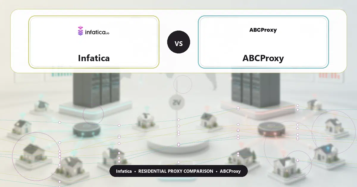 Infatica versus ABCProxy residential proxy comparison