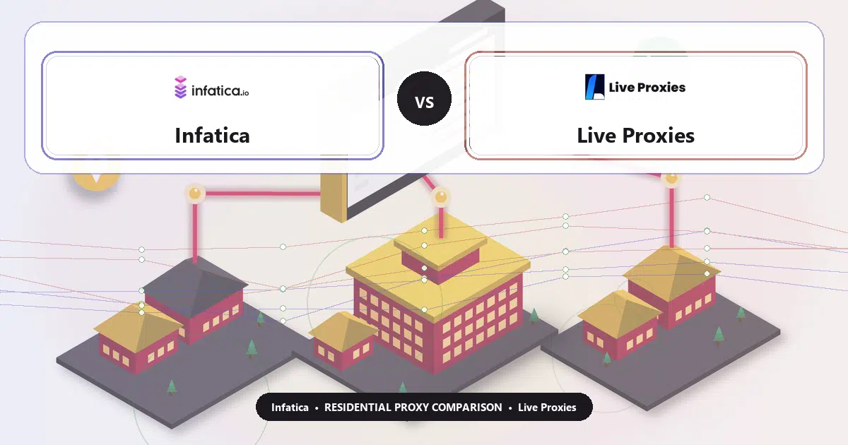 Infatica versus Live Proxies residential proxy comparison