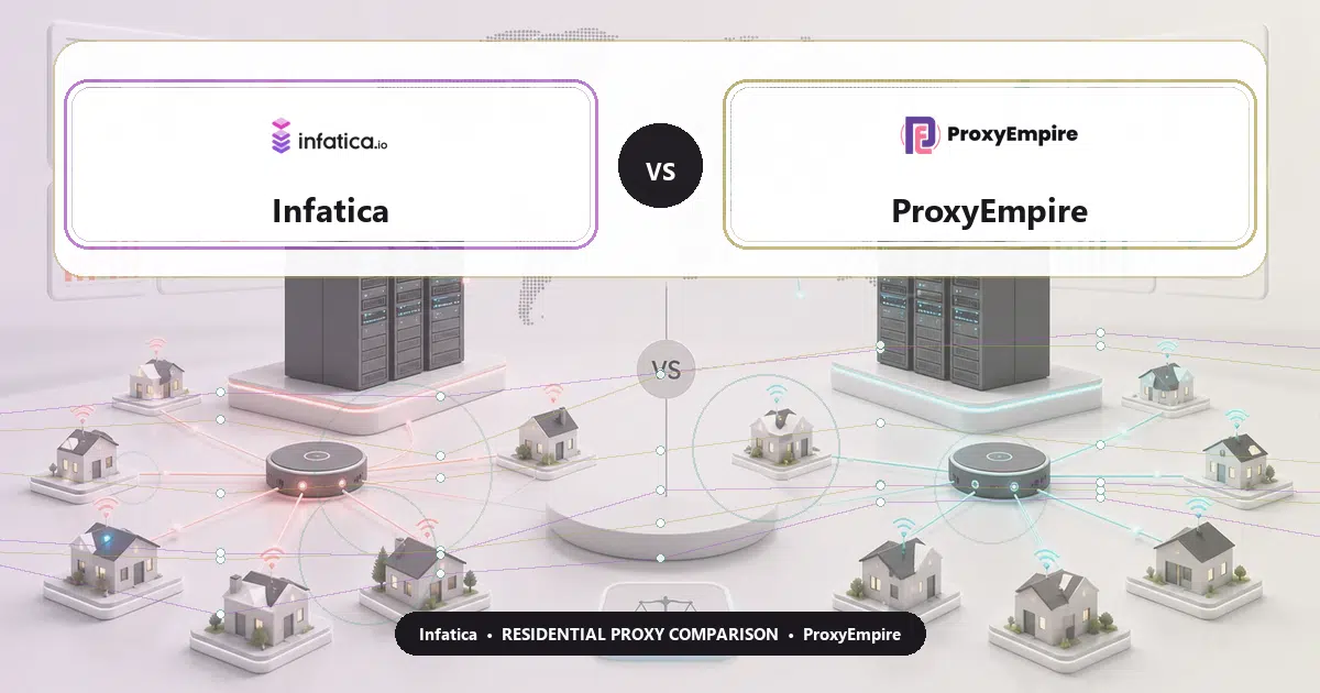 Infatica versus ProxyEmpire residential proxy comparison