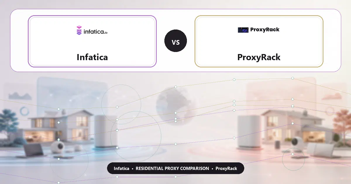 Infatica versus ProxyRack residential proxy comparison