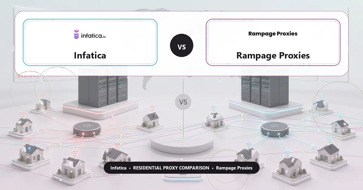 Infatica versus Rampage Proxies residential proxy comparison