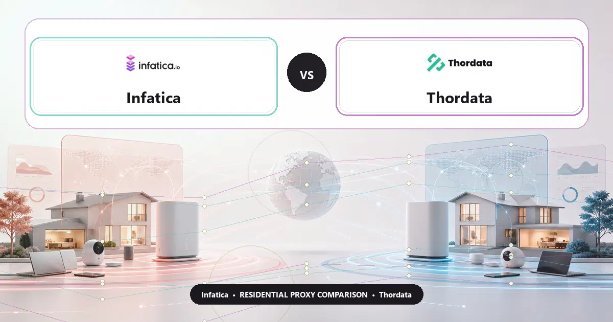 Infatica versus Thordata residential proxy comparison