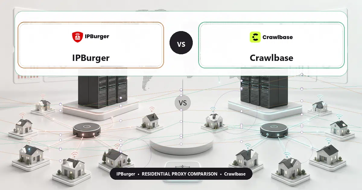IPBurger versus Crawlbase residential proxy comparison