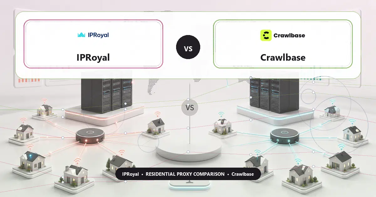 IPRoyal versus Crawlbase residential proxy comparison
