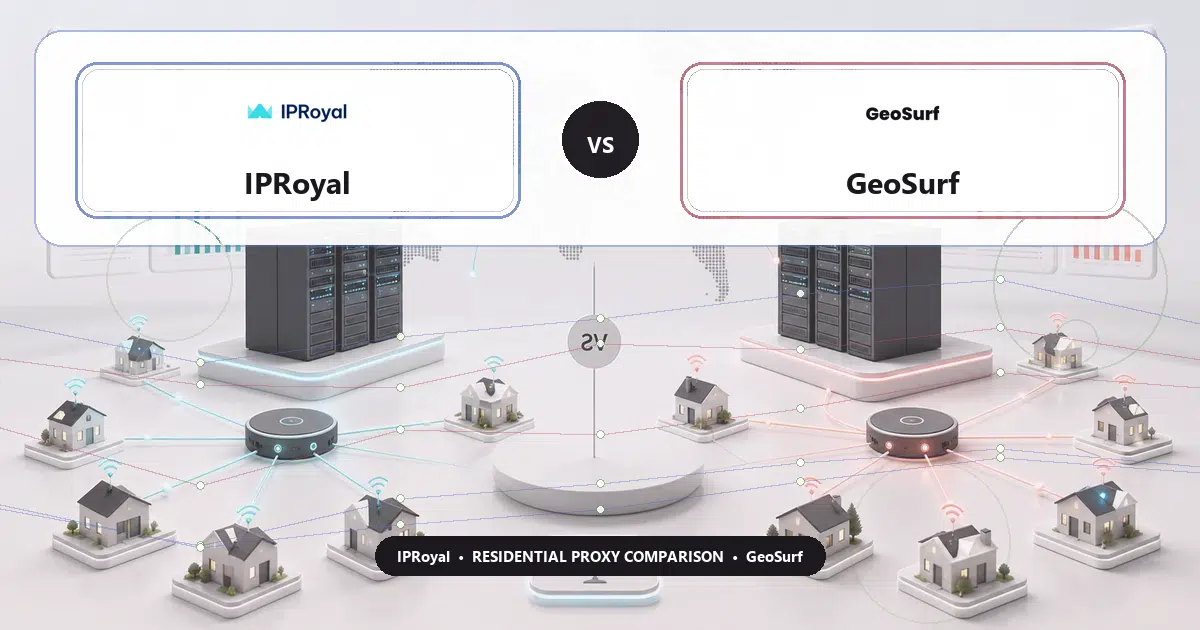 IPRoyal versus GeoSurf residential proxy comparison