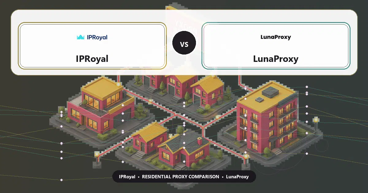 IPRoyal versus LunaProxy residential proxy comparison