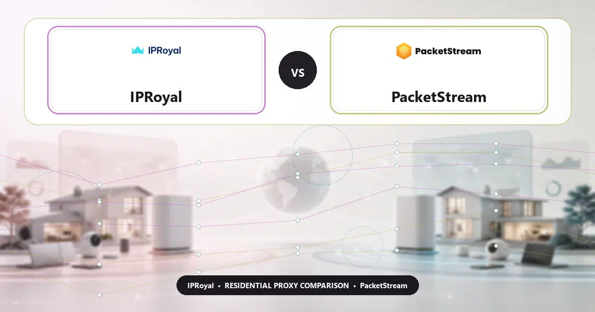 IPRoyal versus PacketStream residential proxy comparison