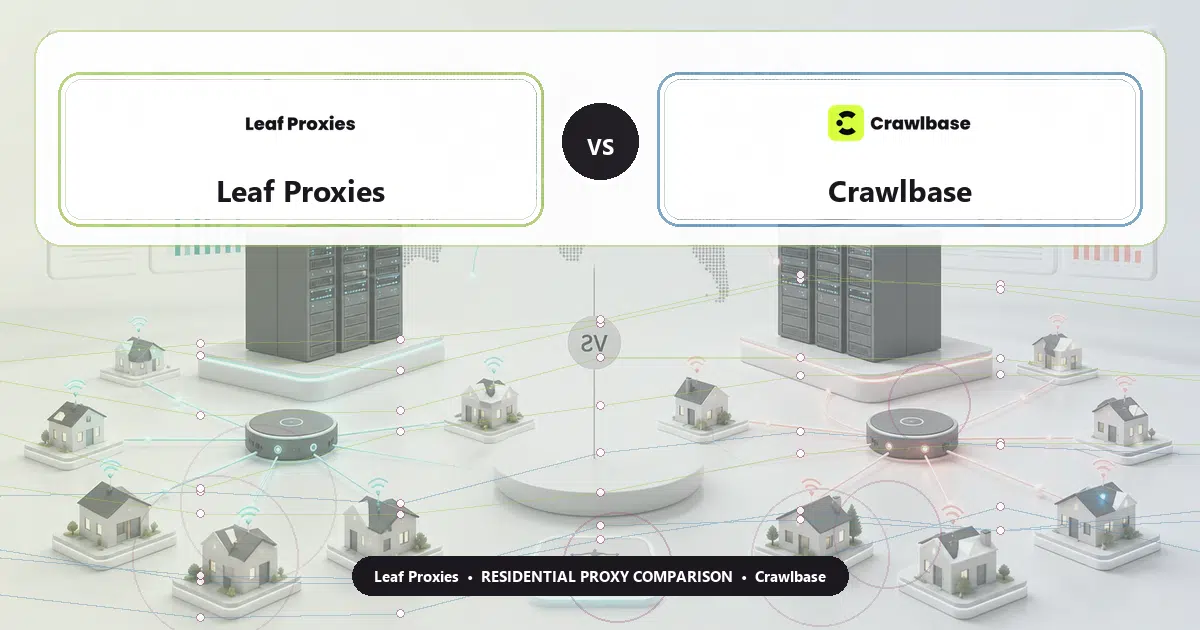 Leaf Proxies versus Crawlbase residential proxy comparison