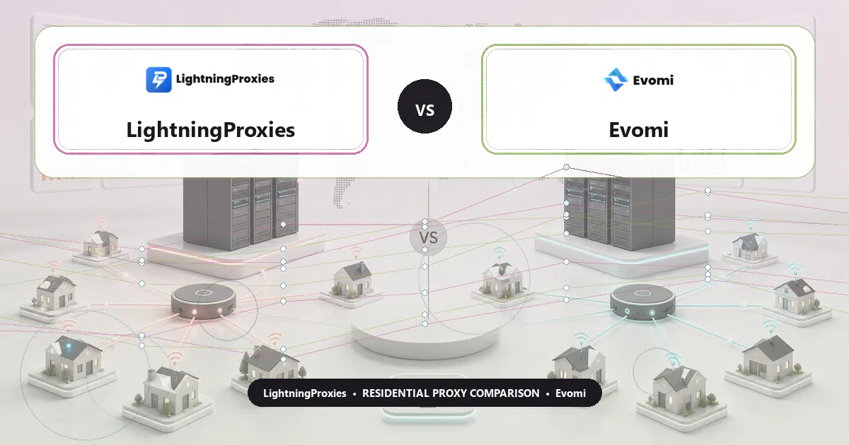 LightningProxies versus Evomi residential proxy comparison