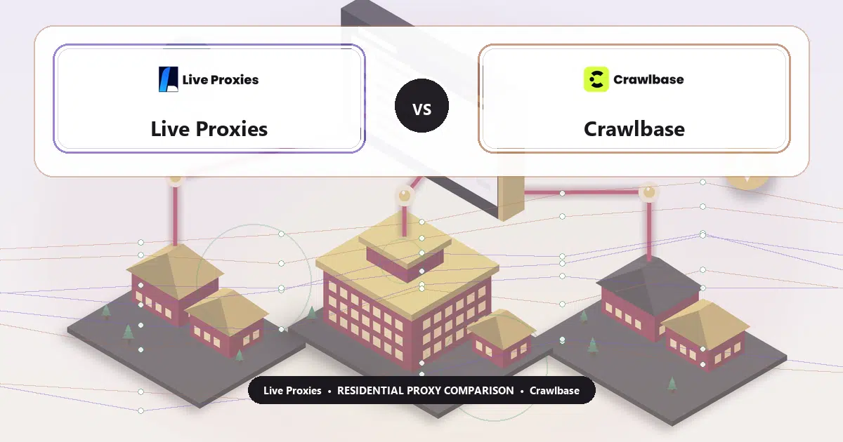 Live Proxies versus Crawlbase residential proxy comparison