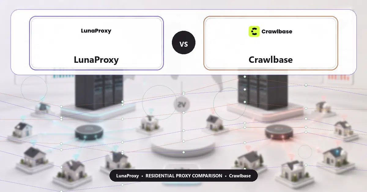 LunaProxy versus Crawlbase residential proxy comparison