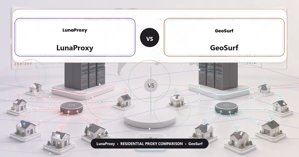 LunaProxy versus GeoSurf residential proxy comparison