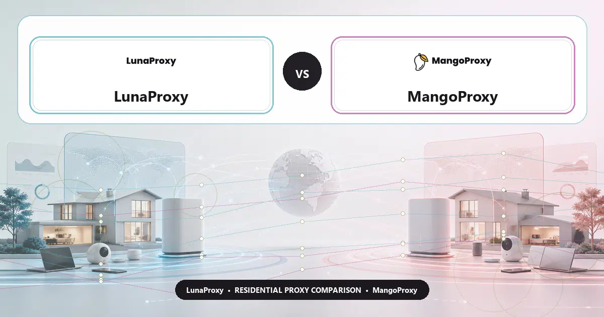 LunaProxy versus MangoProxy residential proxy comparison