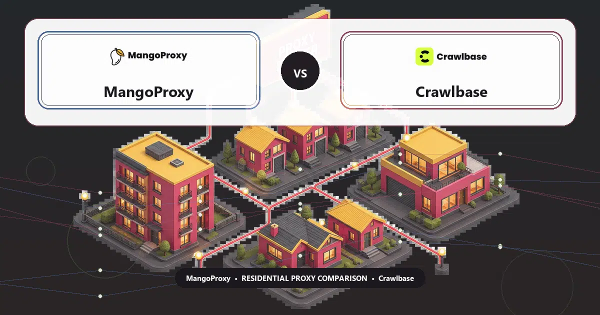 MangoProxy versus Crawlbase residential proxy comparison