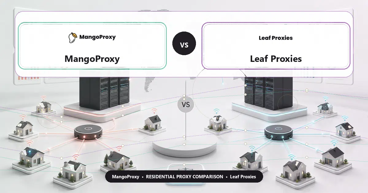 MangoProxy versus Leaf Proxies residential proxy comparison