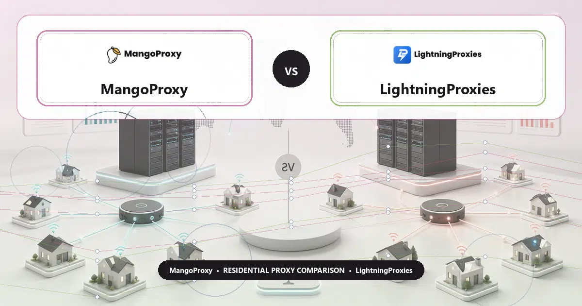 MangoProxy versus LightningProxies residential proxy comparison