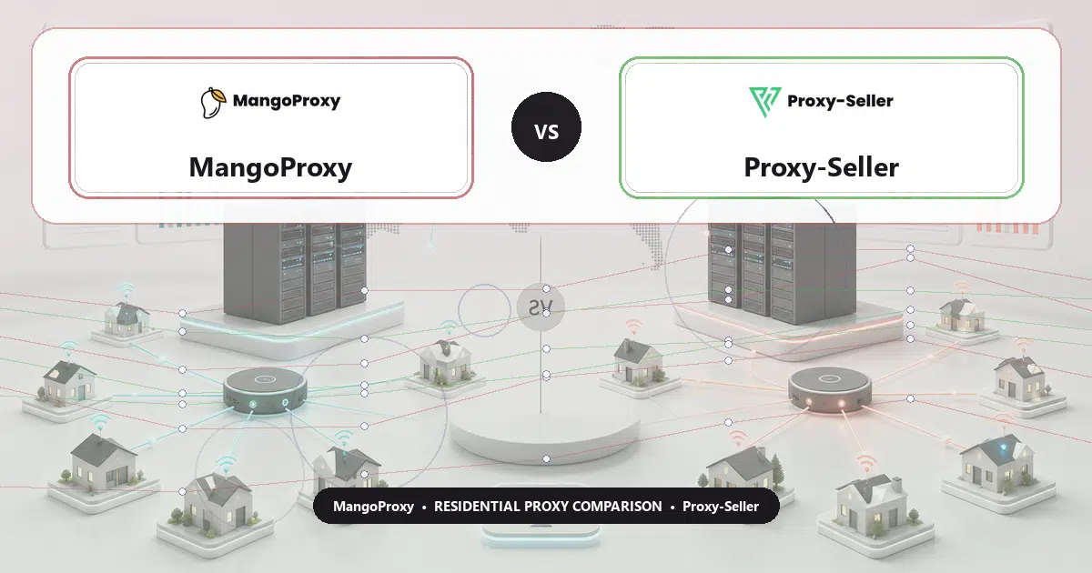 MangoProxy versus Proxy-Seller residential proxy comparison