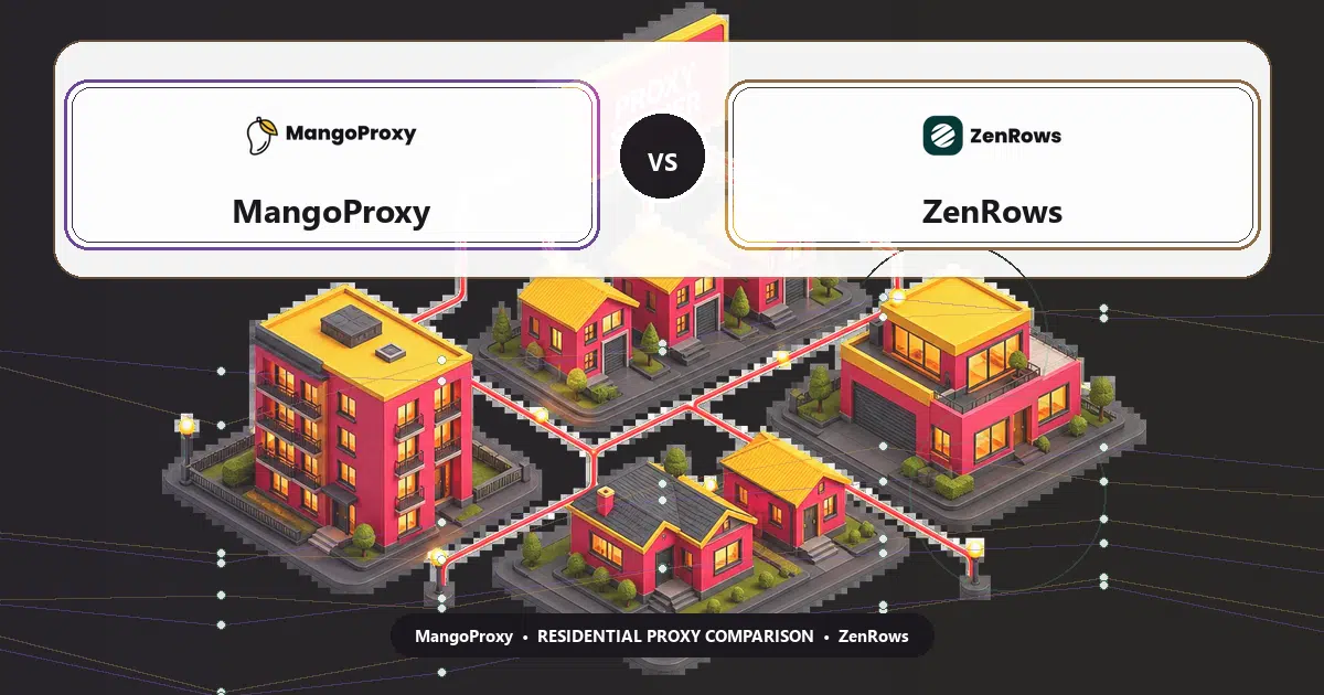MangoProxy versus ZenRows residential proxy comparison