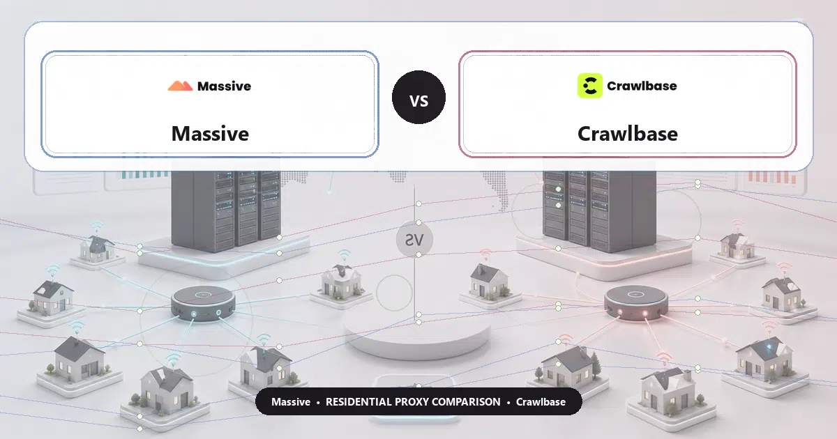 Massive versus Crawlbase residential proxy comparison