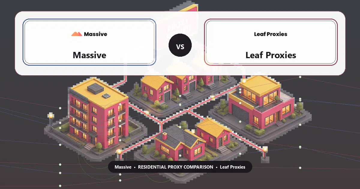 Massive versus Leaf Proxies residential proxy comparison
