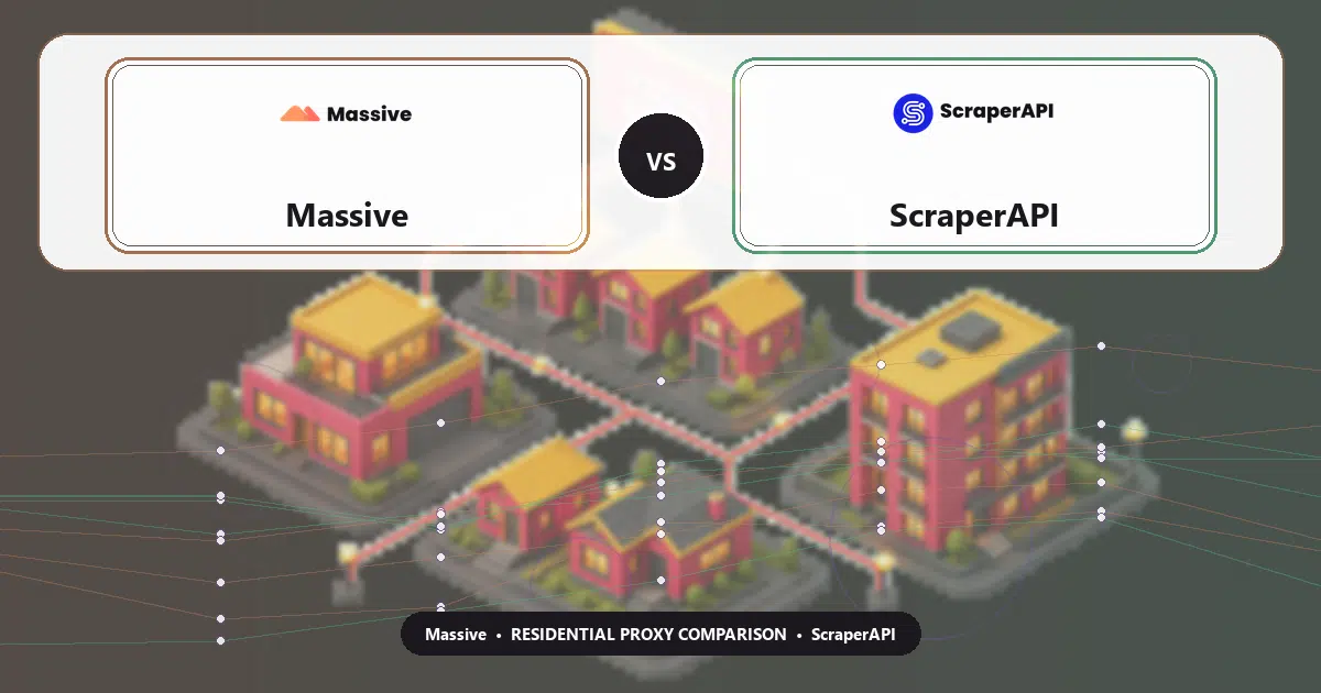 Massive versus ScraperAPI residential proxy comparison