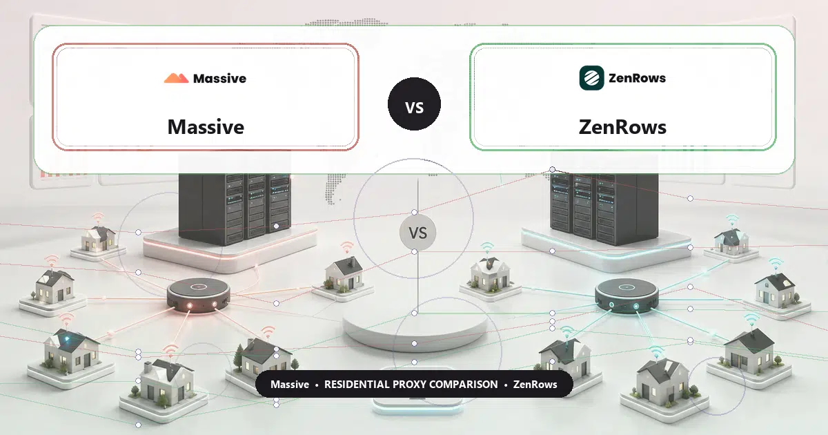 Massive versus ZenRows residential proxy comparison