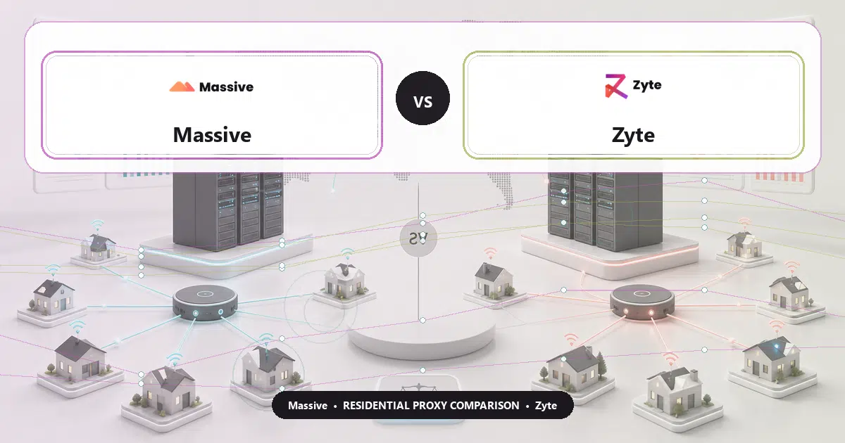 Massive versus Zyte residential proxy comparison