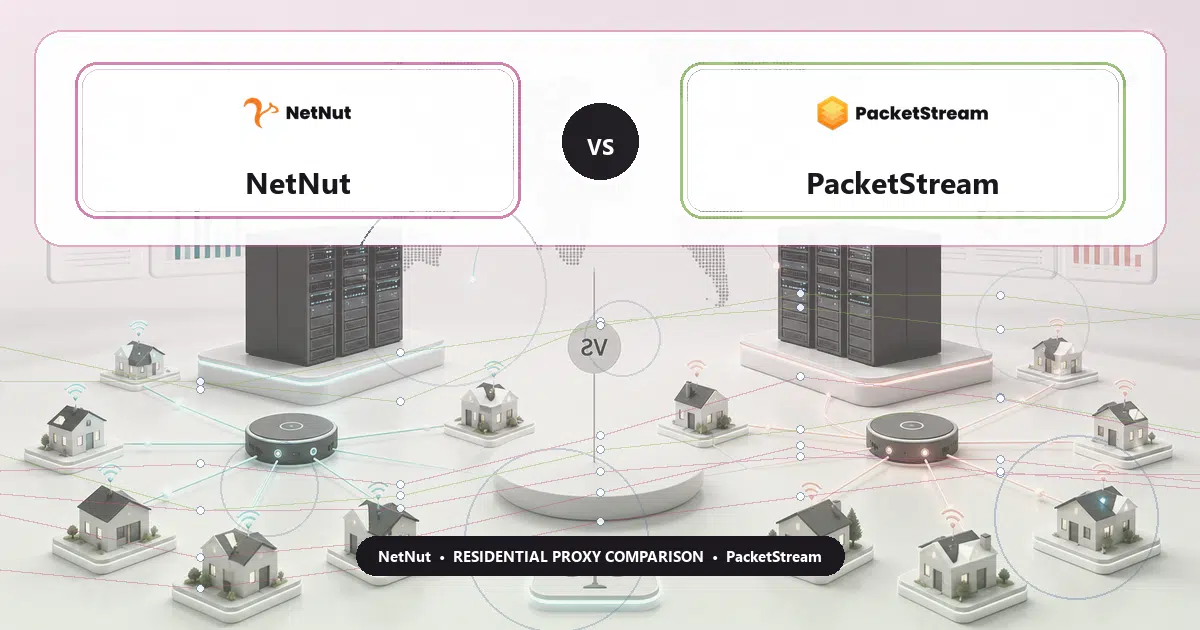 NetNut versus PacketStream residential proxy comparison