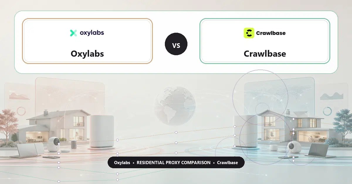 Oxylabs versus Crawlbase residential proxy comparison