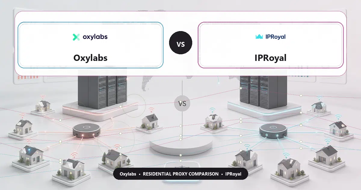 Oxylabs versus IPRoyal residential proxy comparison