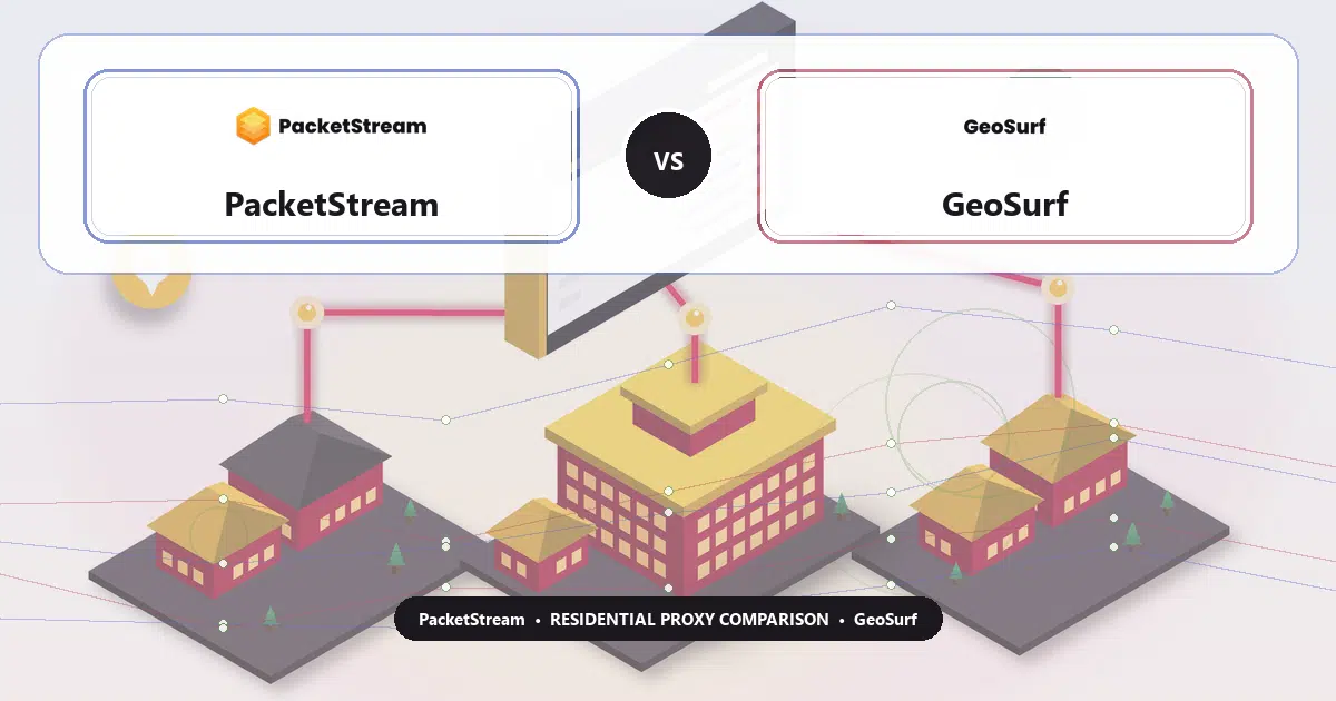 PacketStream versus GeoSurf residential proxy comparison
